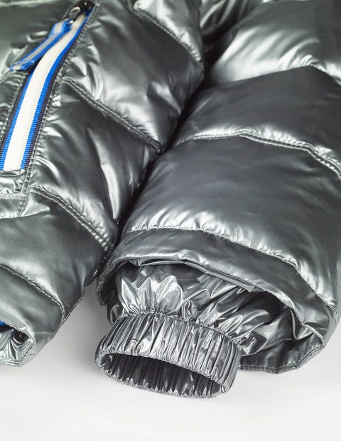 Padded Jacket - Metallic Pewter Grey Padded Jacket - Metallic Pewter Grey