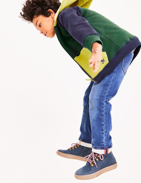 Raglan Shaggy Hoodie - Scots Pine Green Colourblock Raglan Shaggy Hoodie - Scots Pine Green Colourblock
