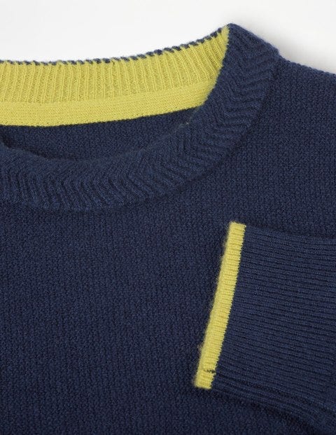 Cashmere Crew Jumper - School Navy Cashmere Crew Jumper - School Navy