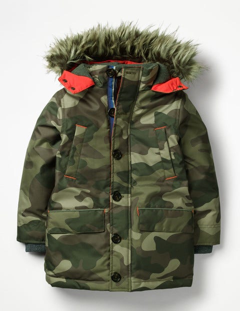 Waterproof Parka - Khaki Green Camouflage Waterproof Parka - Khaki Green Camouflage