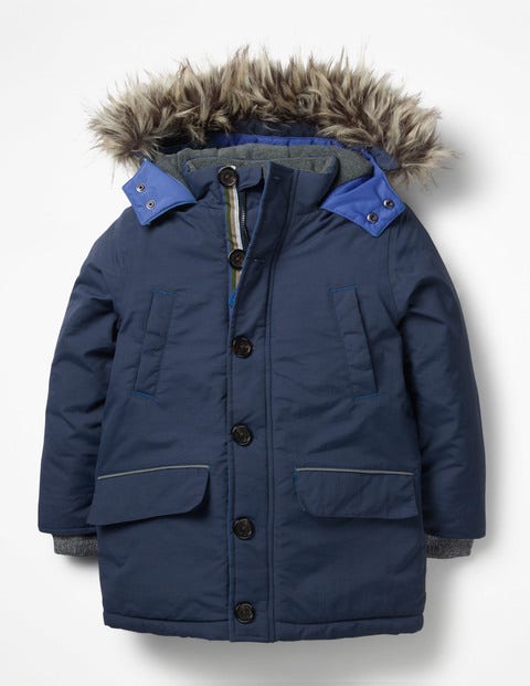 Wasserdichter Parka - Schuluniform-Navy Wasserdichter Parka - Schuluniform-Navy
