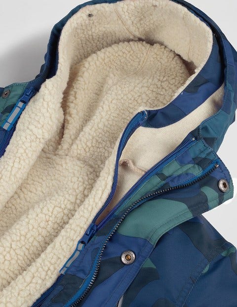 Three-In-One Anorak - Midnight Navy Camouflage Three-In-One Anorak - Midnight Navy Camouflage