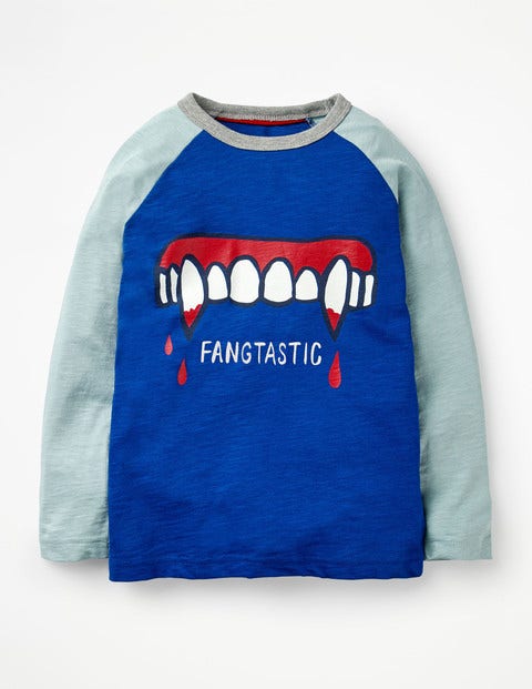 Halloween Raglan T-Shirt - Orion Blue Fangtastic Halloween Raglan T-Shirt - Orion Blue Fangtastic