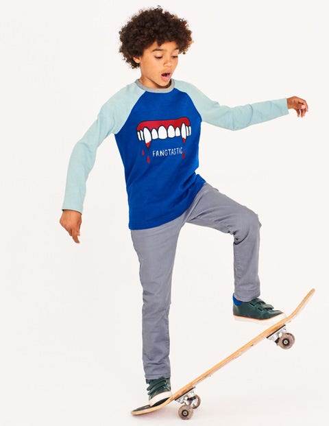 Halloween Raglan T-Shirt - Orion Blue Fangtastic Halloween Raglan T-Shirt - Orion Blue Fangtastic