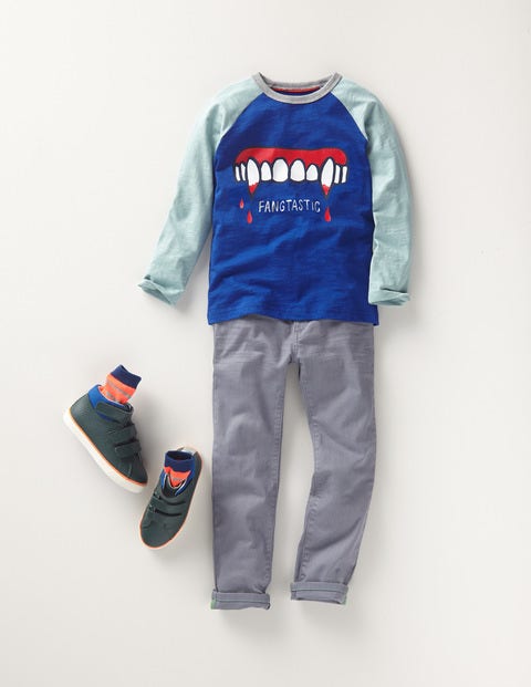 Halloween Raglan T-Shirt - Orion Blue Fangtastic Halloween Raglan T-Shirt - Orion Blue Fangtastic