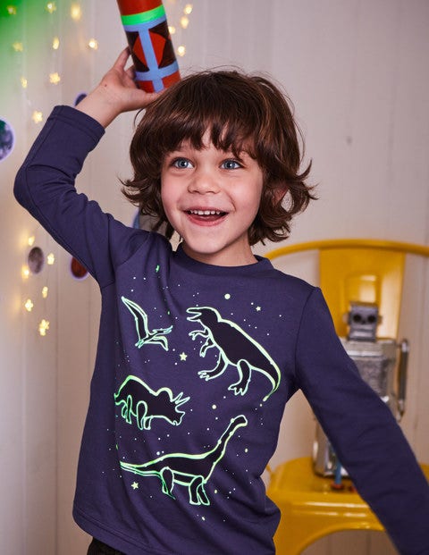Glow-In-The-Dark Space T-Shirt - Starboard Blue Constellations Glow-In-The-Dark Space T-Shirt - Starboard Blue Constellations