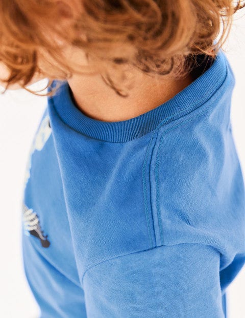 Glowing Halloween T-Shirt - Daphne Blue Skeleton Glowing Halloween T-Shirt - Daphne Blue Skeleton