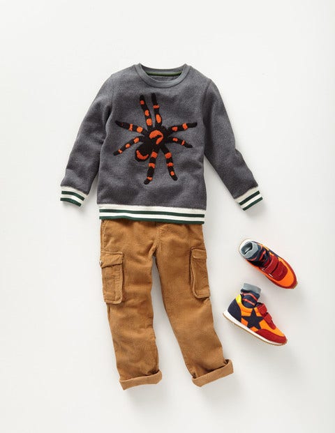 Spooky Sweatshirt - Grey Marl Bouclé Spider Spooky Sweatshirt - Grey Marl Bouclé Spider