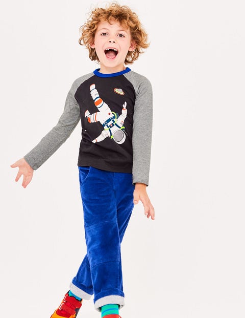 Outer Space Raglan T-Shirt - Volcanic Rock Grey Astronaut Outer Space Raglan T-Shirt - Volcanic Rock Grey Astronaut