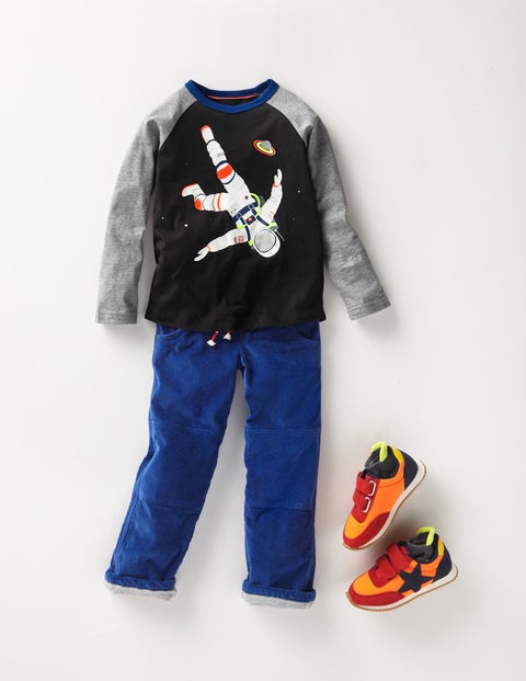 Outer Space Raglan T-Shirt - Volcanic Rock Grey Astronaut Outer Space Raglan T-Shirt - Volcanic Rock Grey Astronaut