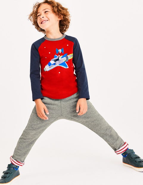 Outer Space Raglan T-Shirt - Post Box Red Shuttle Outer Space Raglan T-Shirt - Post Box Red Shuttle