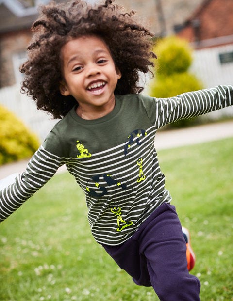 Action Breton T-Shirt - Cucumber Green/Ecru Soldiers Action Breton T-Shirt - Cucumber Green/Ecru Soldiers
