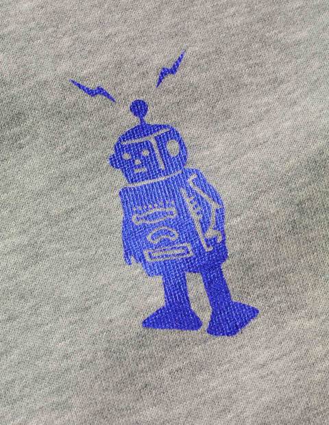 Adventure Toy Sweatshirt - Grey/Daphne Blue Foil Robot Adventure Toy Sweatshirt - Grey/Daphne Blue Foil Robot