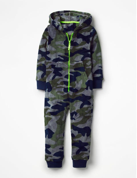 Cosy Fleece All-In-One - Raft Grey/Swamp Green Camo Cosy Fleece All-In-One - Raft Grey/Swamp Green Camo