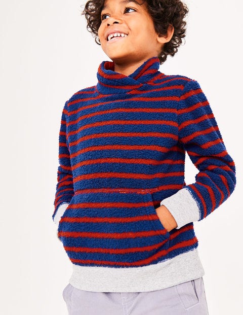 Cosy Teddy Popover - Orion Blue/Post Box Red Cosy Teddy Popover - Orion Blue/Post Box Red