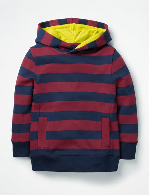 Stripy Hoodie - School Navy/Grenadine Red Stripy Hoodie - School Navy/Grenadine Red