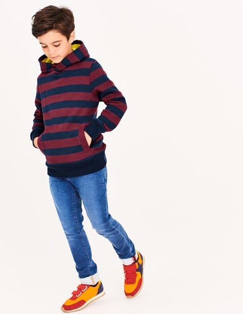 Stripy Hoodie - School Navy/Grenadine Red Stripy Hoodie - School Navy/Grenadine Red