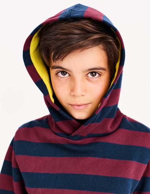 Stripy Hoodie - School Navy/Grenadine Red Stripy Hoodie - School Navy/Grenadine Red