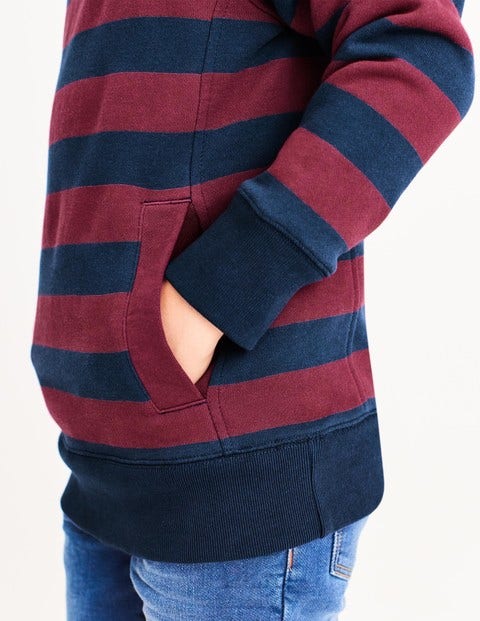 Stripy Hoodie - School Navy/Grenadine Red Stripy Hoodie - School Navy/Grenadine Red