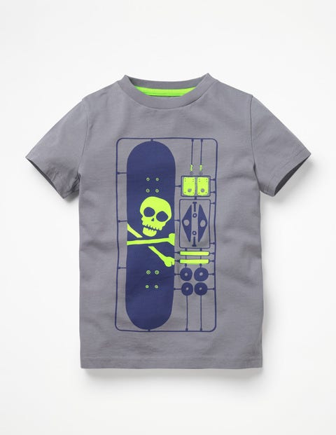 Games T-Shirt - Raft Grey DIY Skateboard Games T-Shirt - Raft Grey DIY Skateboard