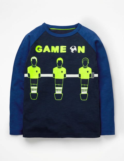 Graphic Pop T-Shirt - School Navy Game On Graphic Pop T-Shirt - School Navy Game On