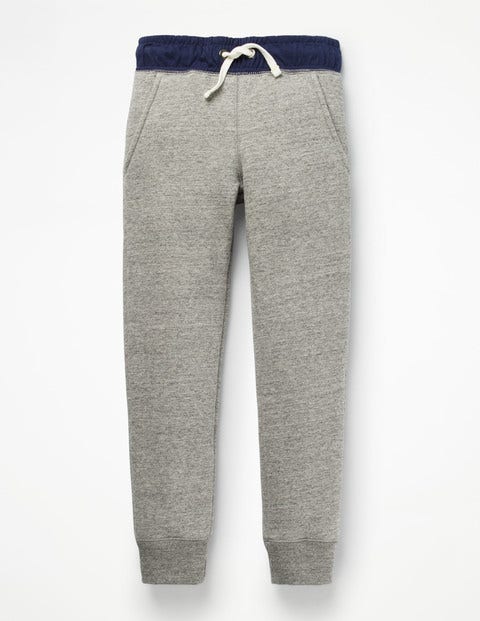 Shaggy-Lined Joggers - Grey Marl Jaspe Shaggy-Lined Joggers - Grey Marl Jaspe