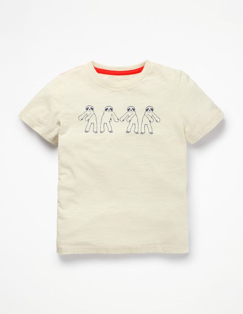 Dance T-Shirt - Ecru Flossing Sloth Dance T-Shirt - Ecru Flossing Sloth