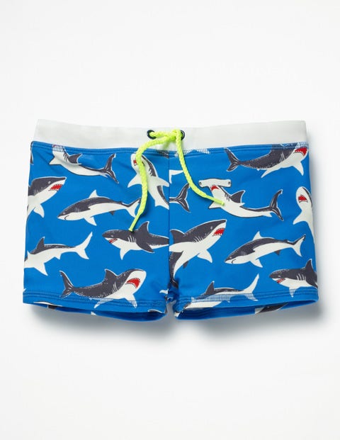 Swim Trunks - Skipper Blue Mini Sharks Swim Trunks - Skipper Blue Mini Sharks