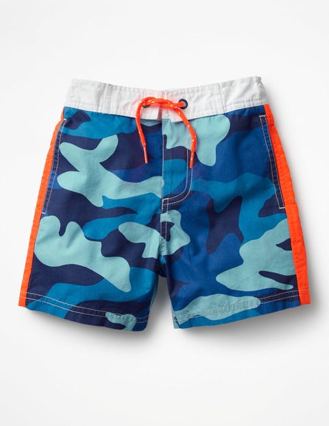 Poolside Shorts - Aqua Blue Camo Poolside Shorts - Aqua Blue Camo