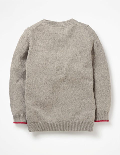 Festive Crew Sweater - Grey Marl Soldier Festive Crew Sweater - Grey Marl Soldier