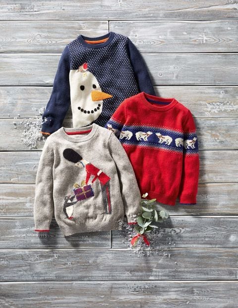 Festive Crew Sweater - Grey Marl Soldier Festive Crew Sweater - Grey Marl Soldier
