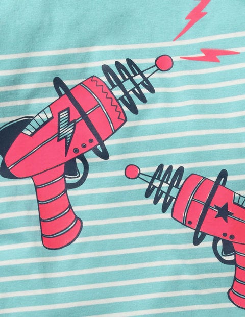 Action Breton T-Shirt - Dolphin Blue/Ecru Zap Action Breton T-Shirt - Dolphin Blue/Ecru Zap