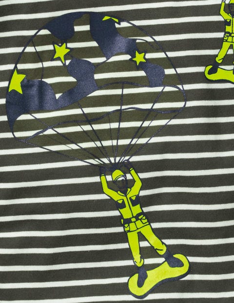 Action Breton T-Shirt - Cucumber Green/Ecru Soldiers Action Breton T-Shirt - Cucumber Green/Ecru Soldiers