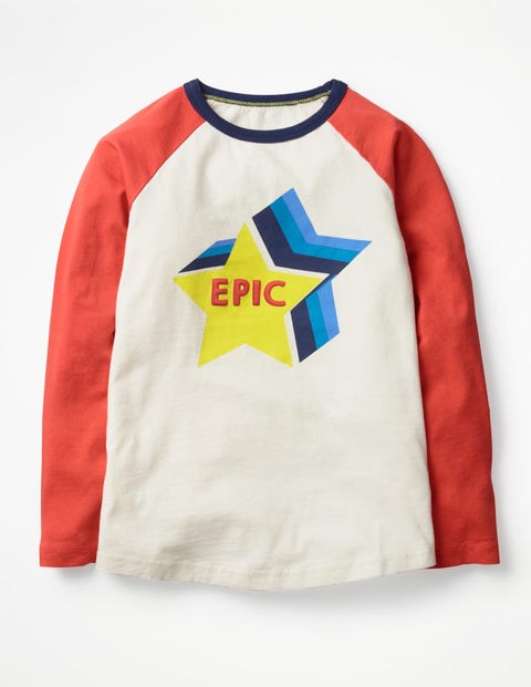 Pop Raglan T-Shirt - Ecru Epic Star Pop Raglan T-Shirt - Ecru Epic Star