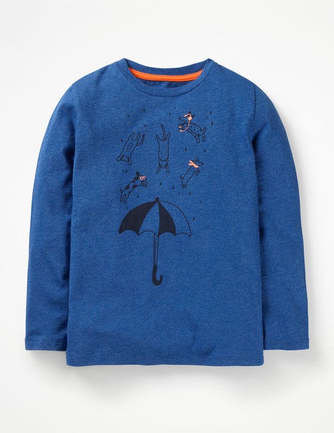 British Weather T-Shirt - Blueberry Marl Cats & Dogs British Weather T-Shirt - Blueberry Marl Cats & Dogs