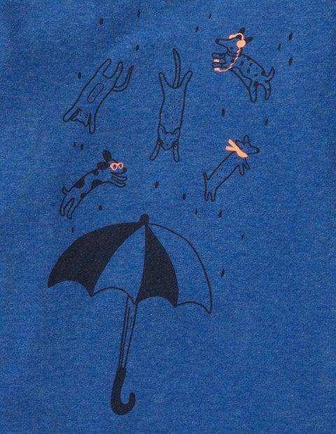 British Weather T-Shirt - Blueberry Marl Cats & Dogs British Weather T-Shirt - Blueberry Marl Cats & Dogs