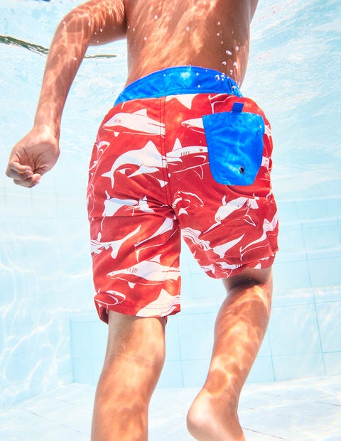 Board Shorts - Washed Red Sharks Board Shorts - Washed Red Sharks
