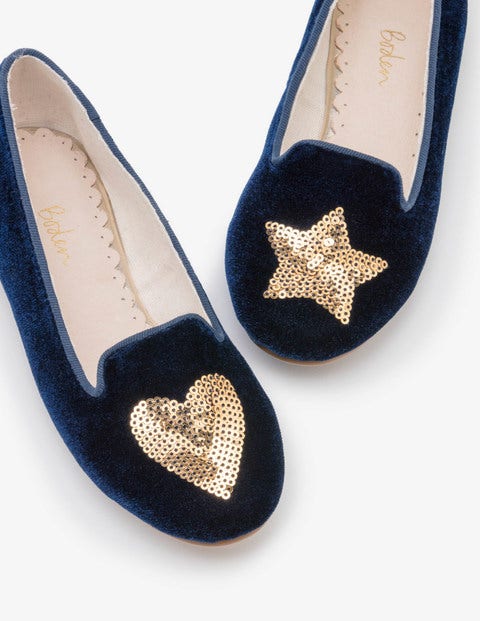 Embellished Flats - Navy Embellished Flats - Navy