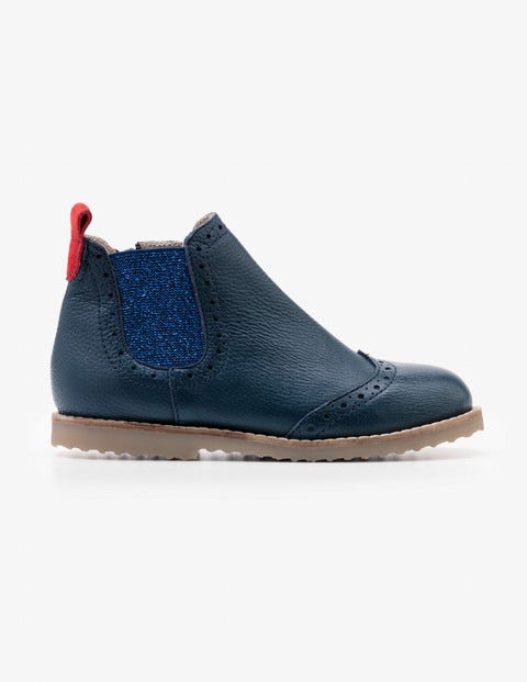 Leather Chelsea Boots - Navy Leather Chelsea Boots - Navy