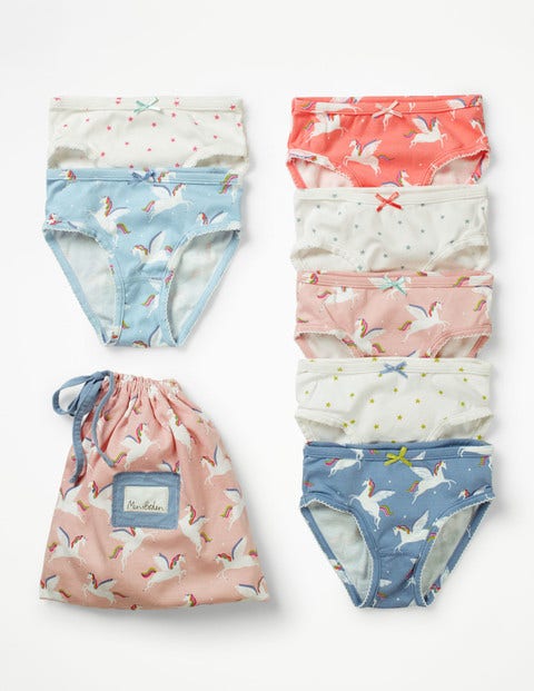 7 Pack Pants - Rainbow Unicorns 7 Pack Pants - Rainbow Unicorns