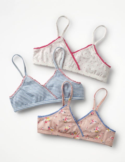 3 Pack Pretty Crop Tops - Vintage Posy 3 Pack Pretty Crop Tops - Vintage Posy
