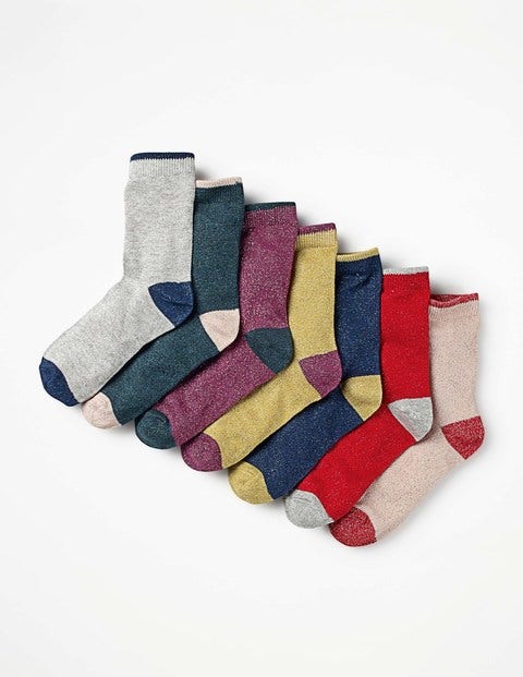 7 Pack Sock Box - Sparkle 7 Pack Sock Box - Sparkle