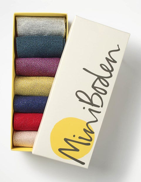 7 Pack Sock Box - Sparkle 7 Pack Sock Box - Sparkle