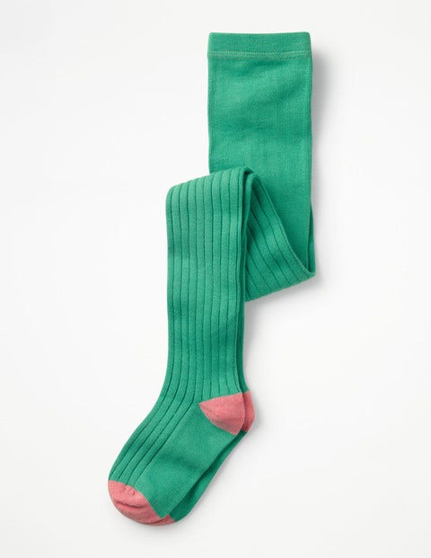Ribbed Tights - Jungle Green Ribbed Tights - Jungle Green