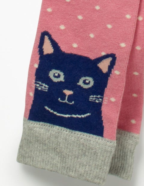 Patterned Footless Tights - Formica Pink Pin Spot Patterned Footless Tights - Formica Pink Pin Spot