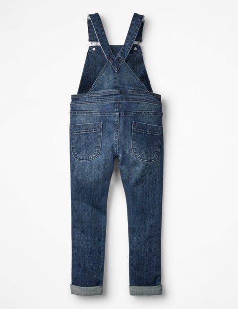 Skinny Fit Denim Dungarees - Mid Vintage Skinny Fit Denim Dungarees - Mid Vintage