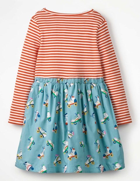 Hotchpotch Tie-Waist Dress - Blue Roller Skates Hotchpotch Tie-Waist Dress - Blue Roller Skates