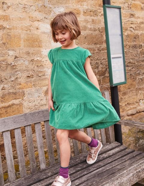 Pretty Cord Dress - Jungle Green Pretty Cord Dress - Jungle Green