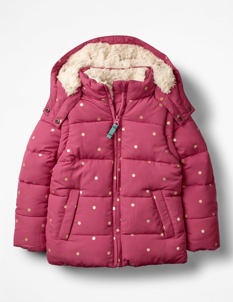 Kuschelige 2-In-1-Jacke Mit Wattierung - Rosenblütenrosa/Gold, Getupft Kuschelige 2-In-1-Jacke Mit Wattierung - Rosenblütenrosa/Gold, Getupft