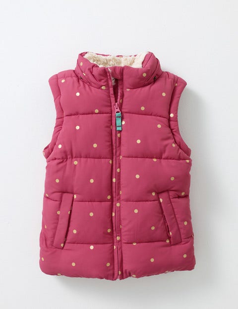 Kuschelige 2-In-1-Jacke Mit Wattierung - Rosenblütenrosa/Gold, Getupft Kuschelige 2-In-1-Jacke Mit Wattierung - Rosenblütenrosa/Gold, Getupft